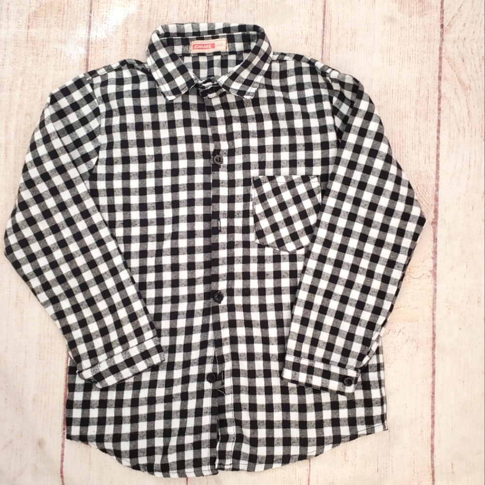 Jomake Checked Black & White Shirt Sz 10